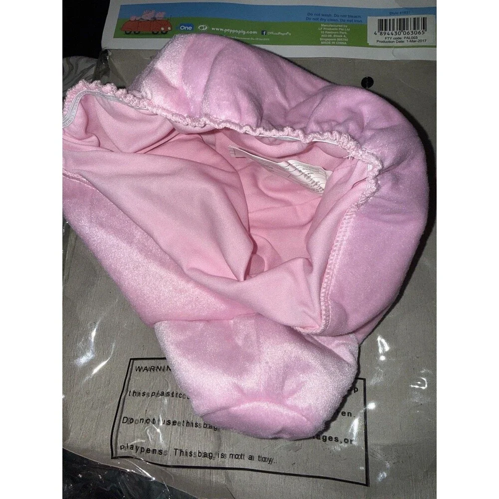 Peppa Pig’s Brother George Pig Toddler Costume Shirt and Hat Size 3-4 Years New